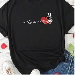 SHEIN EZwear Casual Plain Print Round Neck Plus Size Women's Short Sleeve T-Shir